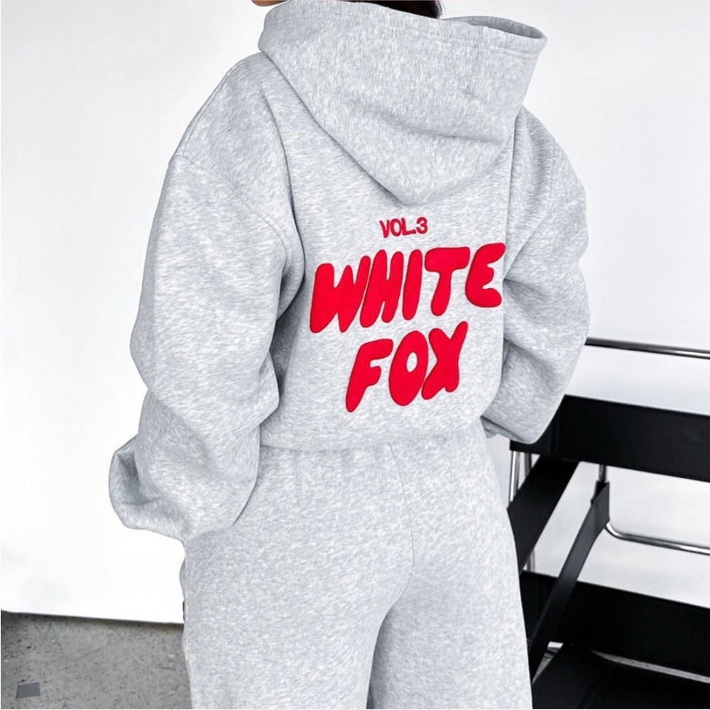 White Fox Vol.3  Gray Hoodie M/L And Pants Small.  EUC
